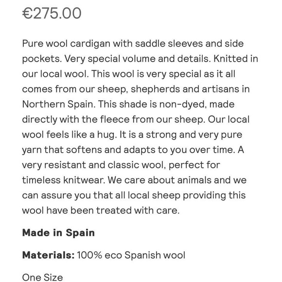 Babaa no51 cardigan Dark Mist Good Condition - Picture 7 of 8